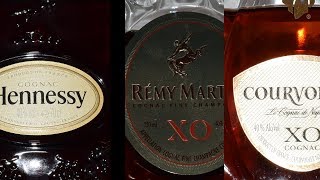 XO Cognac Challenge Hennessy Vs Remy Martin Vs Courvoisier [upl. by Haas]