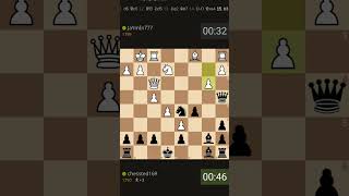 19 move checkmatebenoni defenseold benonidamianos bishop matechessted [upl. by Moretta]