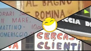 Scritte e cartelli divertenti strani o sgrammaticati😄 [upl. by Alodee59]