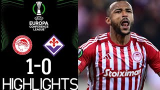 Olympiacos vs Fiorentina Gli Highlights  UEFA Europa Conference League FINAL ολυμπιακοσ Φιορεντίνα [upl. by Ymereg]