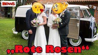 „Rote Rosen“  Die Hochzeit zweier Traumpaare  Das sorgt hinter den Kulissen für Unzufriedenheit [upl. by Ettenowtna]