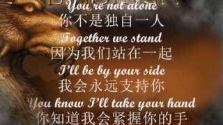 Keep Holding On 《坚持不懈》 with lyrics and Chinese translation [upl. by Dnalon]