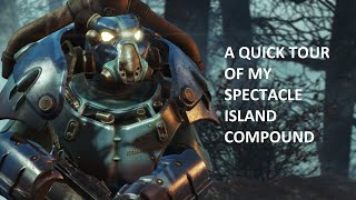 Fallout 4  A Quick Tour Of My Spectacle Island Compound [upl. by Manfred]