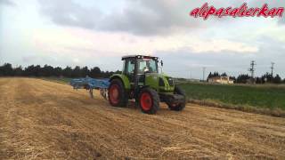 CLAAS ARES 557 ATX amp LEMKEN KARAT 9 FIELD DEMONSTRATION  TARLA GÖSTERİSİ 2014 PART3 HD VIDEO [upl. by Winston]