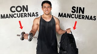 BICEPS en casa SIN mancuernas  4 Pasos para sacar BÍCEPS en CASA [upl. by Adnahsam]