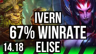 IVERN vs ELISE JGL  67 winrate 3220  EUW Grandmaster  1418 [upl. by Ianteen]