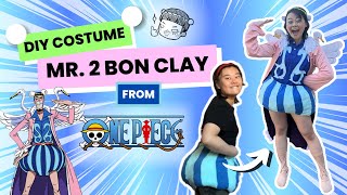 Budget DIY Costume Bon Clay from One Piece Halloween Vlog 2023 [upl. by Westfahl]