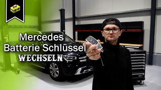 Mercedes Benz GLC Schlüssel Batterie wechseln  Lounge Battery Replacement  VitjaWolf  Tutorial [upl. by Monahan]