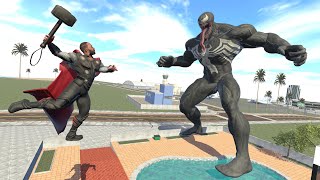 Franklin Become Thor to Kill Venom in Indian Bike Driving 3D [upl. by Silvers589]