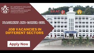 JOBS  VACANCY  CAREER  PLACEMENT  STANTONYS COLLEGE [upl. by Eniger884]