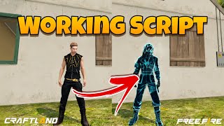 Working Outfit Script OB42 in Freefire Craftland [upl. by Rocker]