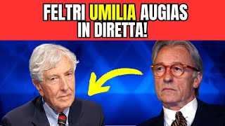 Replica implacabile di Feltri ad Augias dopo le offese a Berlusconi [upl. by Aneetsirhc]