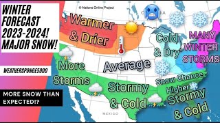 Winter Forecast 20232024 Many Major Snowstorms Expected [upl. by Astiram]