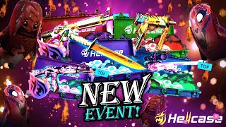 NEW EVENT CASE OPENING ON HELLCASE   HELLCASE PROMO CODE 2024  HELLCASE CASE OPENING [upl. by Xenia85]