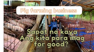 Pig Farming Business  My First Investment in Philippines as an OFW  Piggery Farm Tour [upl. by Odinevneib]