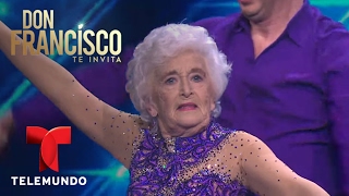 Gimnasta de 82 años impresiona bailando salsa acrobática  Don Francisco Te Invita  Entretenimiento [upl. by Ishmul]