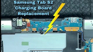 Samsung Tab S2 T819 Disassembly amp USB Charging Port Replacement  Sostituzione scheda ricarica [upl. by Juna]