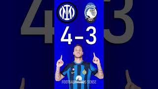 Inter vs Atalanta  Serie A Score Predictor  hit pause or screenshot [upl. by Bettzel]