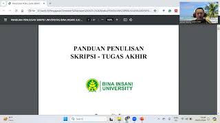 Panduan Penulisan SkripsiTugas Akhir [upl. by Heeley703]