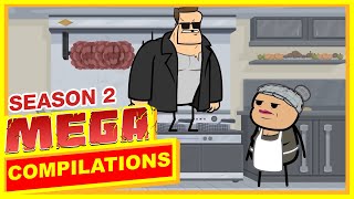 Season 2 Mega Compilation  Cyanide and Happiness [upl. by Akeit784]