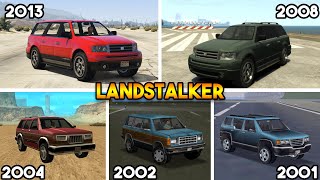 GTA  LANDSTALKER SUV FROM EVERY GTA GAME [upl. by Einnahpets]