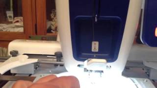 Brother Personal PRS 100  Threading your new Embroidery Machine  Beginner Help [upl. by Yremrej]