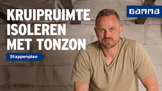 Kruipruimte isoleren met Tonzon  GAMMA [upl. by Fern]