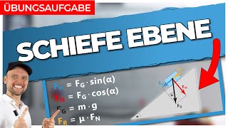 Schiefe Ebene  Übungsaufgabe  Physik für Mediziner  Physik Grundlagen [upl. by Caputo]