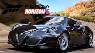 Forza Horizon 5  Der wunderschöne Alfa Romeo 4C und der kleine Abarth Rennzwerg sind zurück S24H [upl. by Henryson]