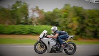 Insane quotsleeperquot Honda CBR1000 pulls on 900HP Nissan [upl. by Appel]