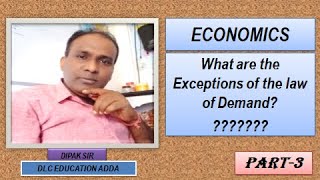 Exception of the Law of Demandlaw of demandDipak Sirdlc education addademand in economics [upl. by Yelssew]