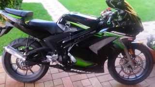 My Rieju RS2 Matrix 50ccm 2stroke walkthrogh and sound with gianelli exhaust [upl. by Acsirp]