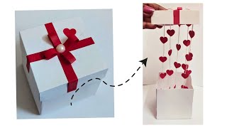 Gift box  paper craft  cute gift box ideas  fingers360 [upl. by Nairda]