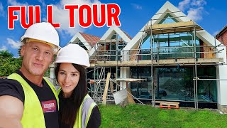 BUILDING OUR DREAM HOME ep 9  House Tour amp Renovation [upl. by Ulu]