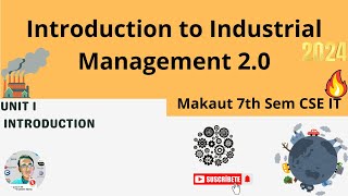 Unit 1  Introduction to Industrial Management▶️Makaut AKTU Tutorial makaut cse exam india [upl. by Brittni]