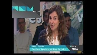 Canal 9 RTVV  Victimas Metro Valencia año 2006  Entrevista a Beatriz Garrote Presidenta [upl. by Eddie]