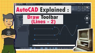 AutoCAD Explained Draw Toolbar  Line Tools  Part  2 [upl. by Yonatan]