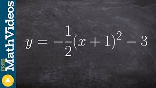 Find the vertex of a parabola using transformations [upl. by Saduj]