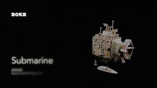 DIY Music Box AM680 Submarine by Robotime [upl. by Asenaj]