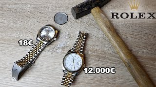 12000€ ROLEX UHR ZERSTÖRT PRANK   Kelvin und Marvin [upl. by Neelhtakyram490]