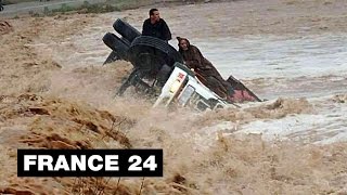 Inondations au MAROC  au moins 28 morts dans des précipitations dintensité quotexceptionnellequot [upl. by Imefulo923]