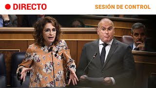 CONGRESO SESIÓN DE CONTROL sin SÁNCHEZ centrada en la GESTIÓN de la DANA  RTVE Noticias [upl. by Idac785]