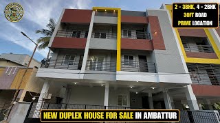 ID 1919  New Duplex House For Sale In Ambattur  30 Ft Road [upl. by Vin]