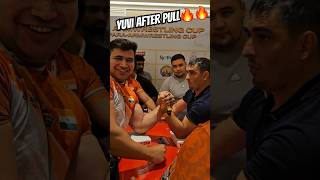 YUVI AFTER PULL MATCHES worldarmwrestling armwrestler worldarmwrestlingleague globalarmwrestling [upl. by Chaffin]