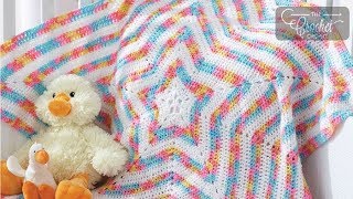 How to Crochet Beginner Baby Star Blanket [upl. by Theresita]