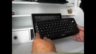 Tastiera Trust compact wireless entertainment keyboard usb con Trackball videoprova test recensione [upl. by Labana714]