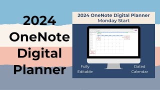 2024 Digital Planner for OneNote [upl. by Ylluz]