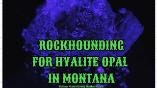 Rockhounding for hyalite opal in Montana [upl. by Breskin]