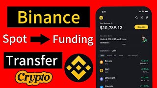 How to Transfer Crypto from Binance Spot to Funding Wallet  Binance Transfer Option Tutorial [upl. by Enirhtak]