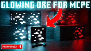 NEW GLOWING ORES TEXTURE PACK 🤩 MCPE 12071 MINECRAFT PE 100 WORKING  MCPE GLOWING ORES PACK [upl. by Alitta]